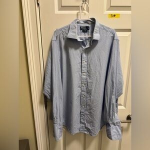 Men’s Polo by Ralph Lauren Long Sleeve Button Down Dress Shirt Size 17.5 - 36